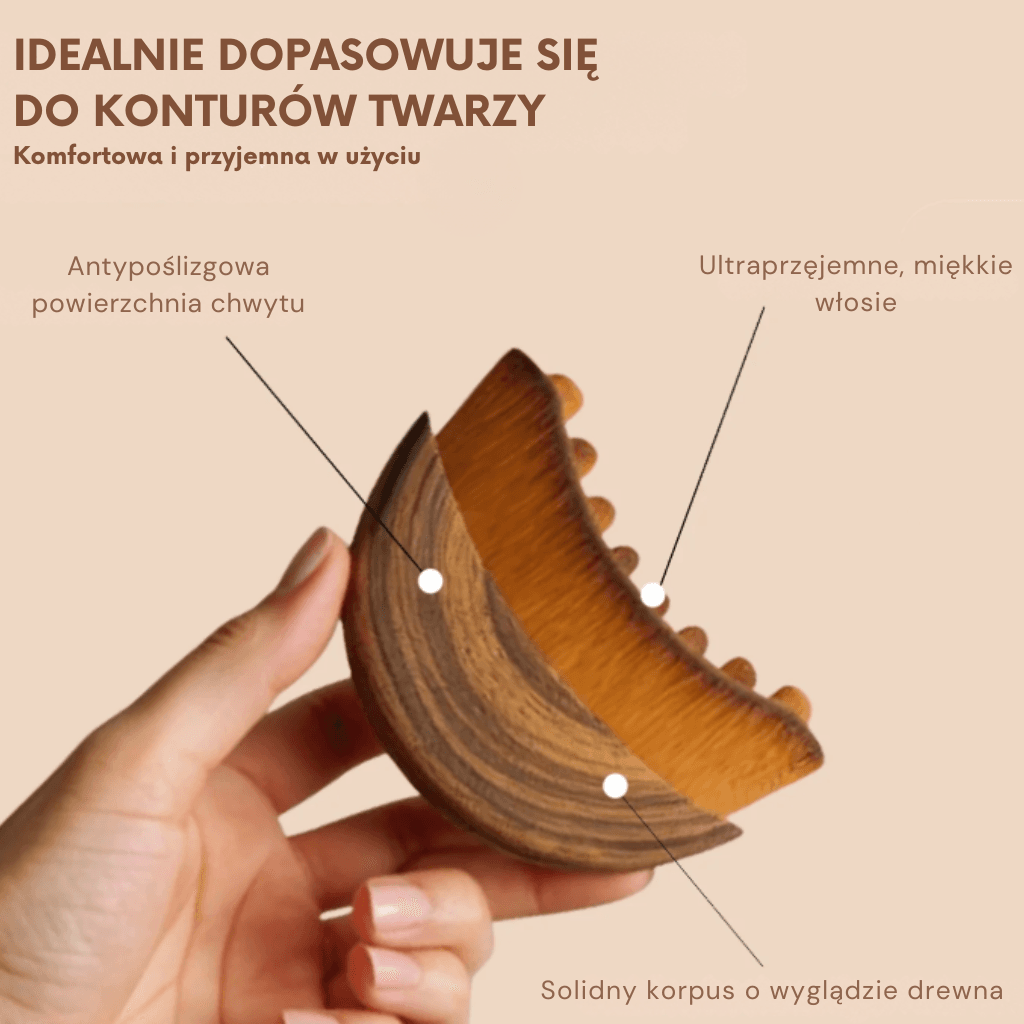 VELVRA- Szczotka do drenażu twarzy