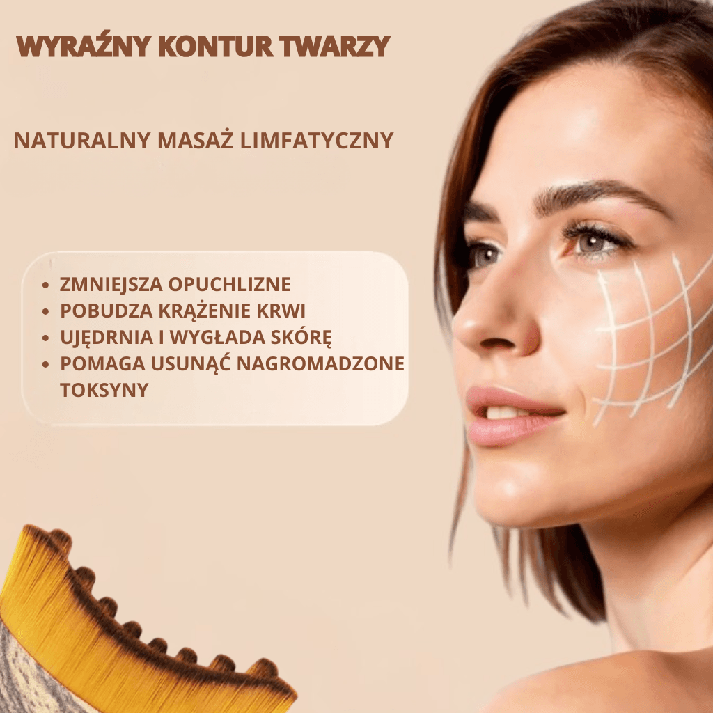 VELVRA- Szczotka do drenażu twarzy