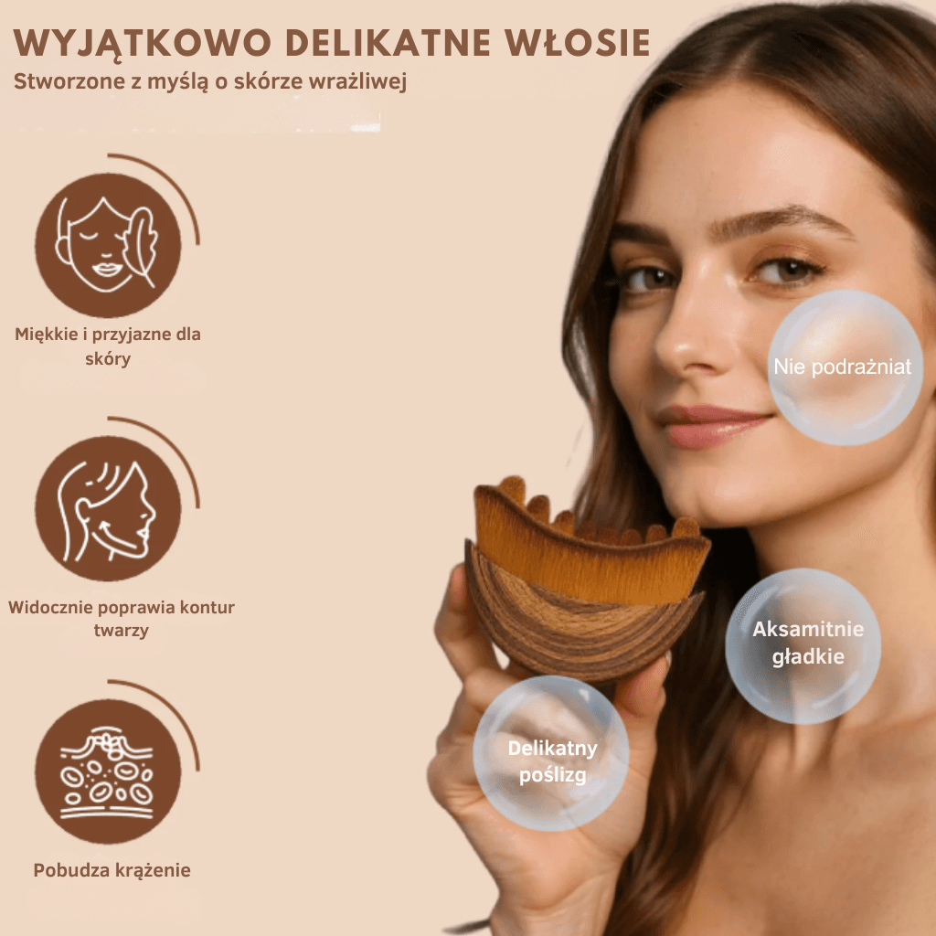 VELVRA- Szczotka do drenażu twarzy